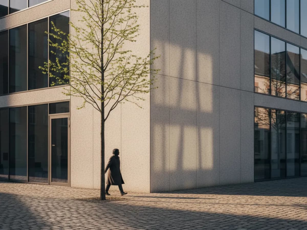 Moderne Forschungsarchitektur der Science City in Hamburg-Bahrenfeld