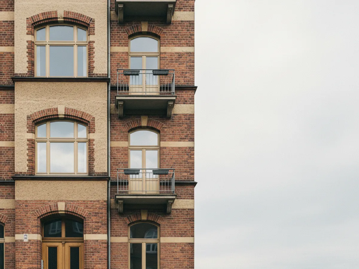 Klinker- und Stuckfassade eines Gründerzeit-Mietshauses in Hamburg-Eimsbüttel